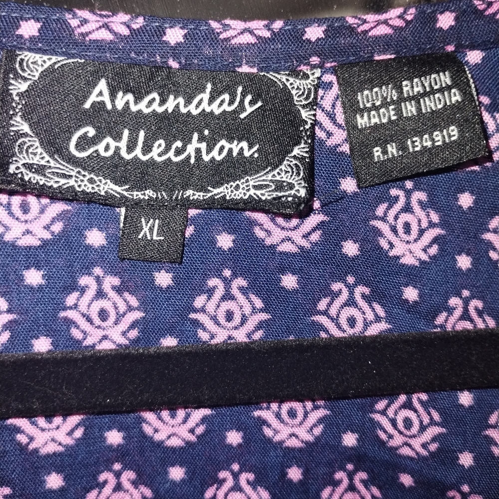 Anandas Collection Boho Tunic Multicolor Dress Si… - image 5